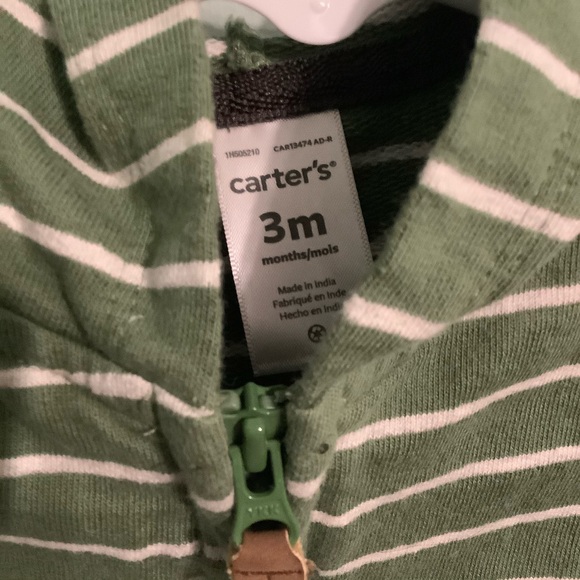 Dino hooded onsie with open feet - Picture 5 of 5